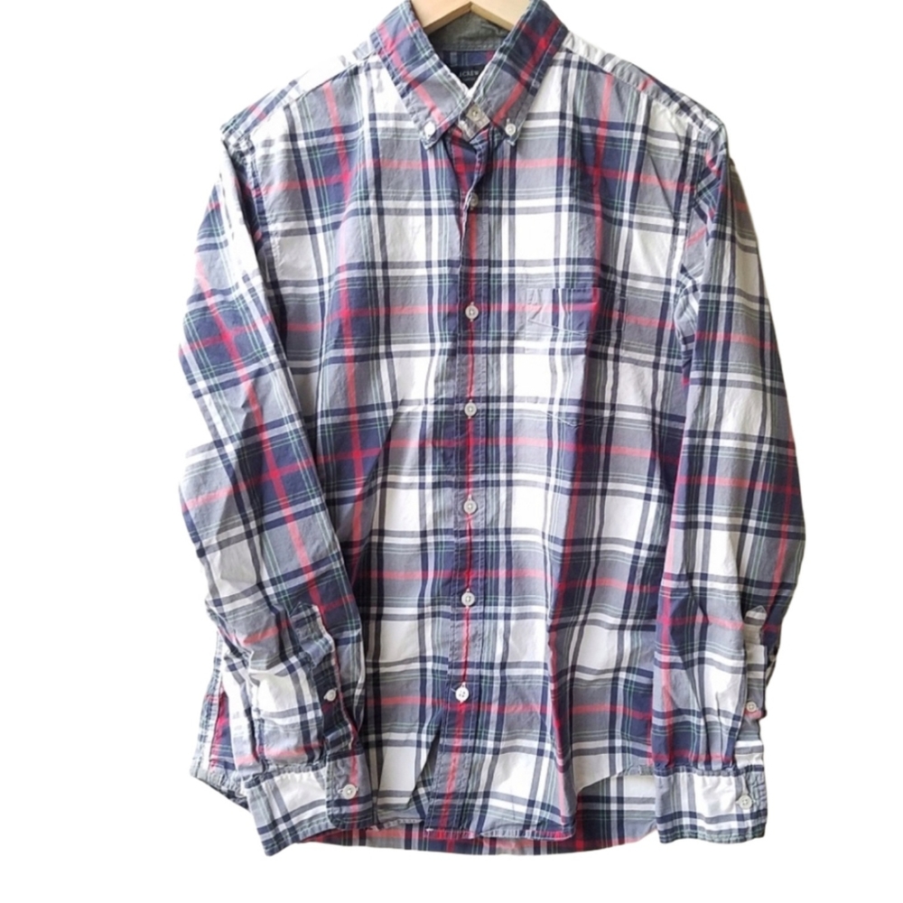 JCrew | Tartan Plaid long sleeve button-down dress shirt Medium